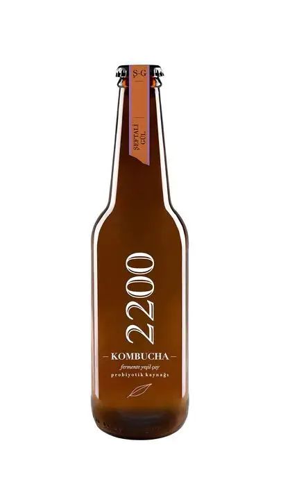 2200 Kombucha - 2200 Kombucha Şeftali Gül 330ml