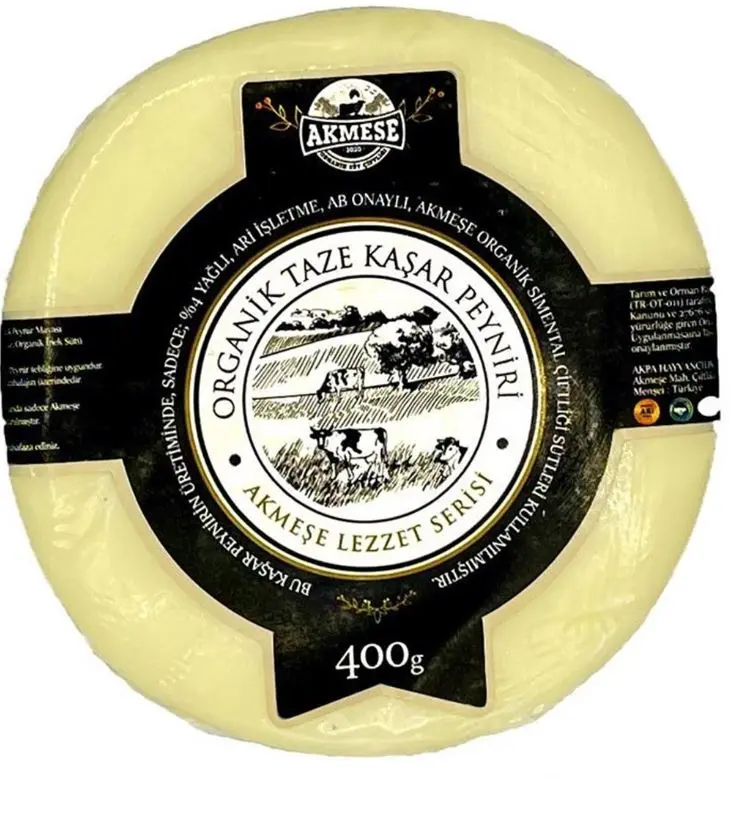 Akmeşe Organik Taze Kaşar Peyniri 400g
