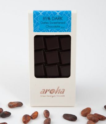Aroha Çikolata Hurma Özlü %85 Bitter Şekersiz 80g