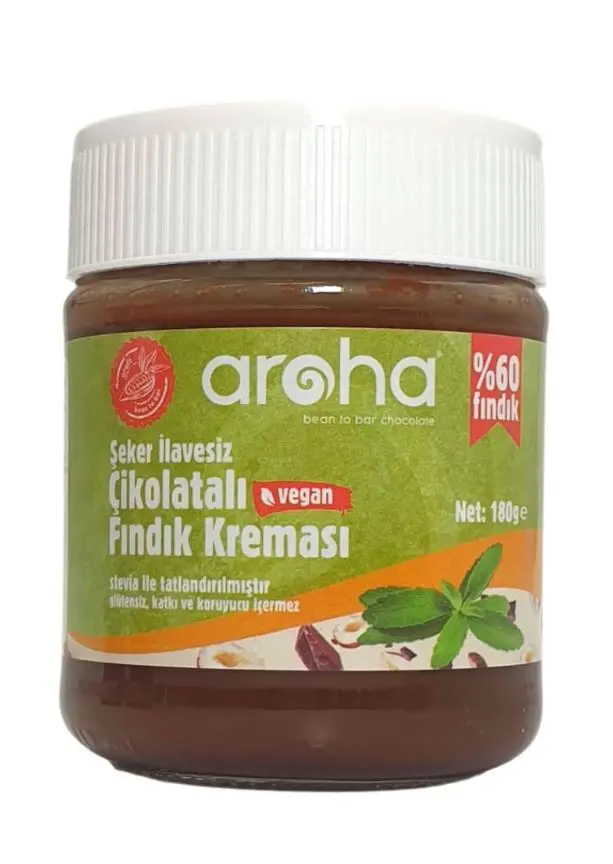 Aroha Çikolatalı Fındık Kreması - Stevialı - Ketojenik 180g