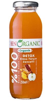 BenOrganic Detox Elma Tarçın Zencefil Meyve suyu 250ml