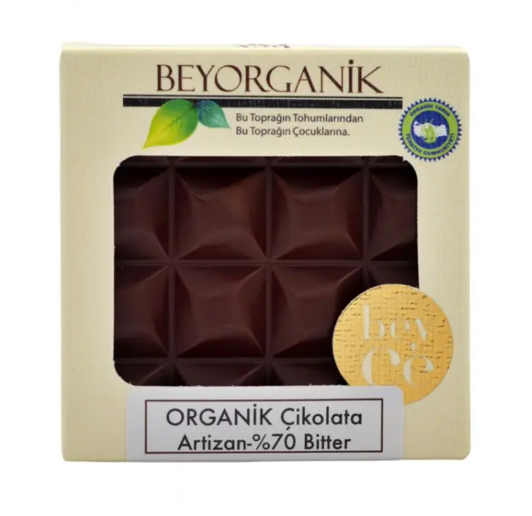 Beyorganik Organik Çikolata %70 Bitter 40g