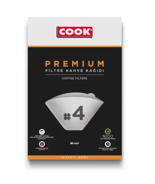 Cook Premium Filtre Kahve Kağıdı 80 adet