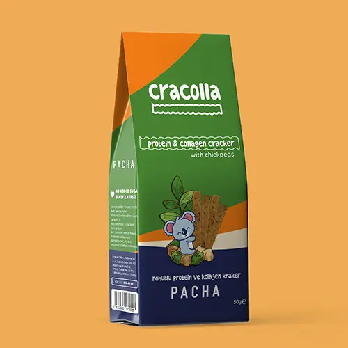 Pacha - Cracolla Nohutlu Protein ve Kolajen Kraker 50g