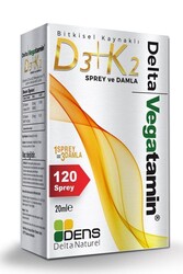 Taze Mutfak - Delta Vegatamin Bitkisel D3+K2 120 Sprey