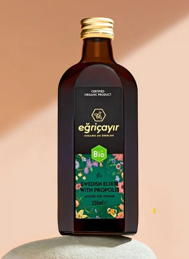 Eğriçayır - Eğriçayır Organik Propolisli İsveç Şurubu Alkollü