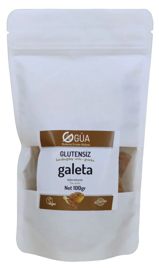 Glutensiz Ürünler Atölyesi - GUA Galeta - Keten Tohumu 100g