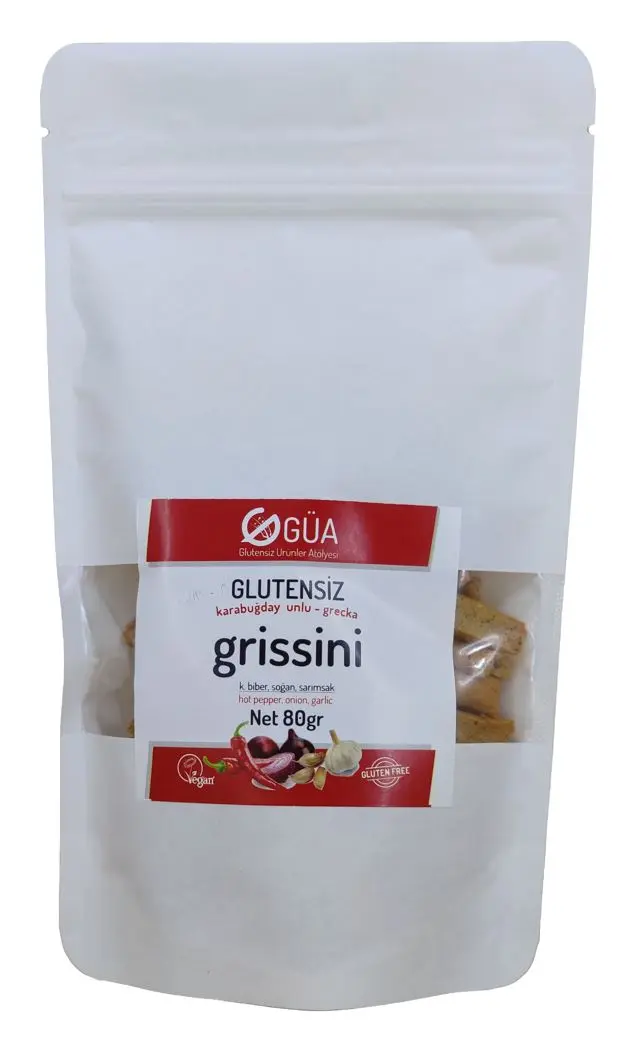 Glutensiz Ürünler Atölyesi - GUA Grissini - Çeşnili 80g