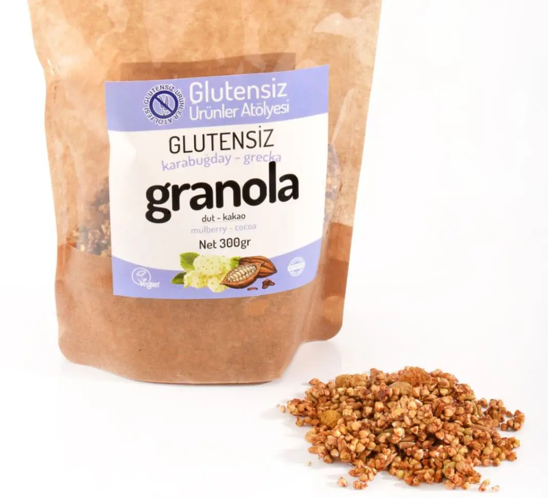 Glutensiz Ürünler Atölyesi Karabuğday Granola - Dut, Kakao 300g