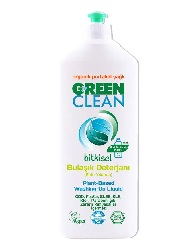Green Clean Bulaşık Deterjanı Portakallı (Elde YIkama) 730ml
