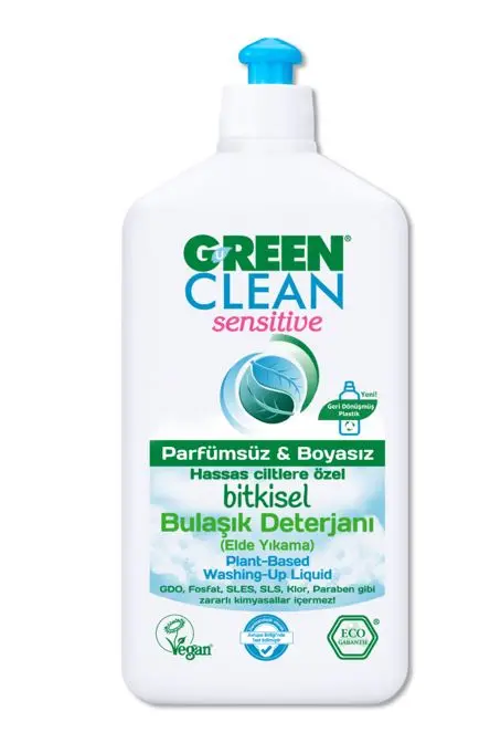 Green Clean Sensitive Bulaşık Deterjanı - Elde YIkama 500ml