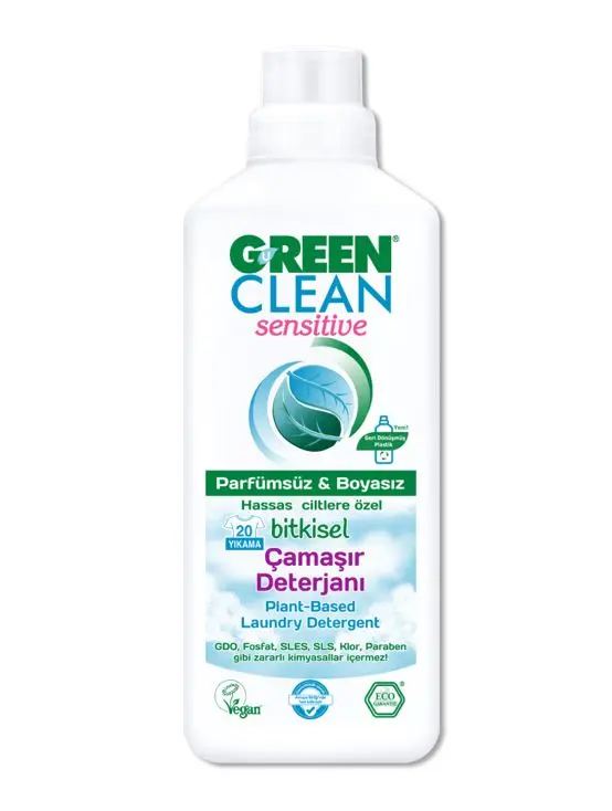 Green Clean - Green Clean Sensitive Çamaşır Deterjanı 1 lt