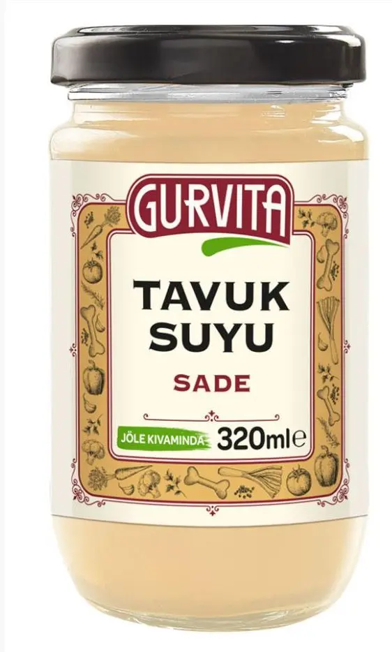 Taze Mutfak - Gurvita Tavuk Suyu Sade 320ml * 2 adet