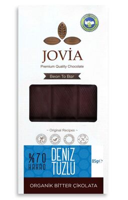 Jovia Organik %70 Bitter Deniz Tuzlu Çikolata 85g