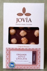 Jovia - Jovia Organik Sütlü Fındıklı Çikolata 85g