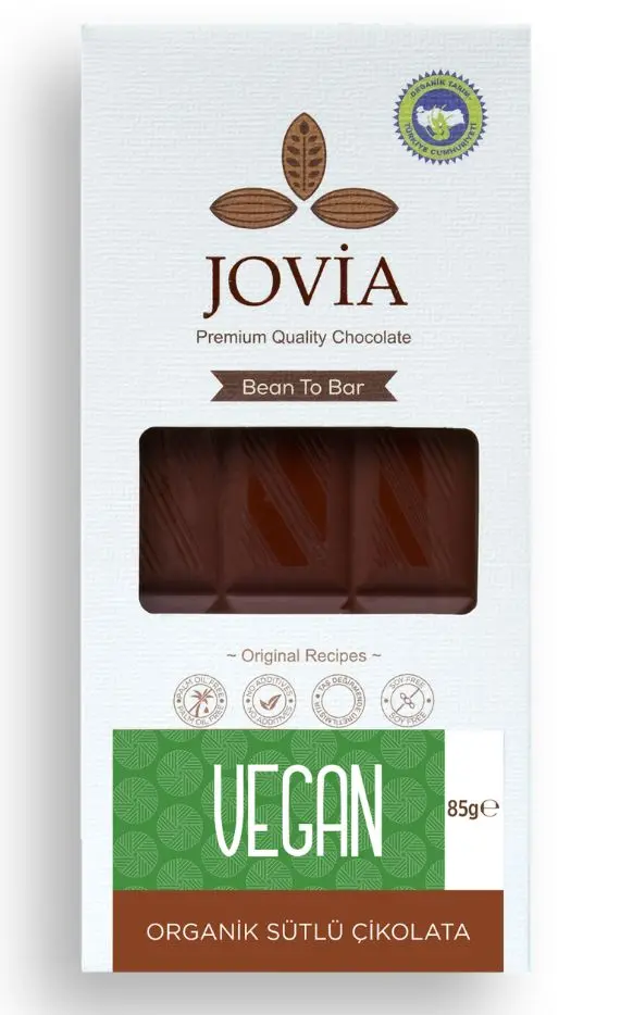 Jovia Organik Vegan Sütlü Çikolata 85g