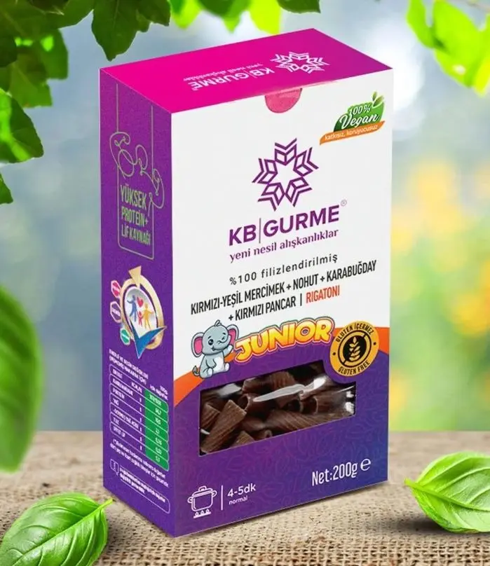 KB Gurme - KB Gurme Glütensiz Filizlendirilmiş Junior Rigatoni Makarna 200g