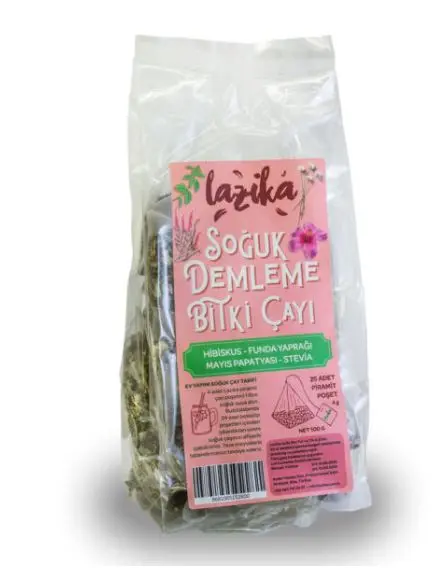 Lazika - Lazika Soğuk Demleme Bitki Çayı Hibiskus Funda Yaprağı 25 Poşet