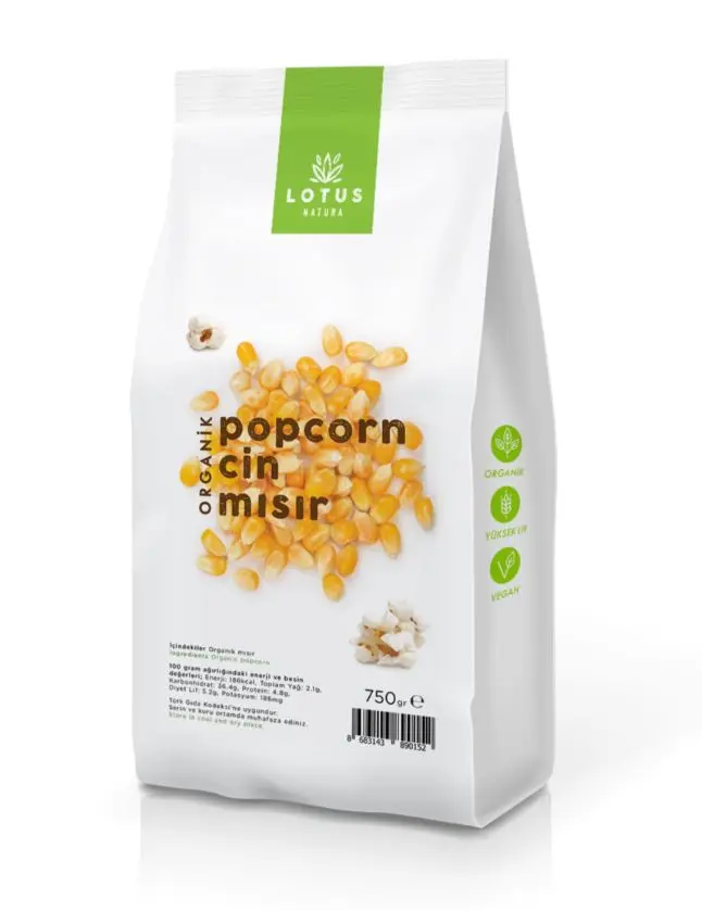 Lotus Organik Popcorn Cin Mısır 750g