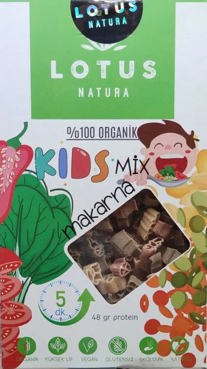 Lotus Organik Glütensiz Kids Mix Makarna 200g