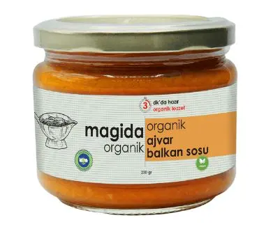 Magida Organik Ajvar (Balkan Sosu) 230g