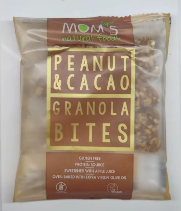 Moms Natural - Moms Glutensiz Yer Fıstığı Kakao Granola Bites 40g