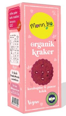 Monn Bio Organik Karabuğday Pancar Kekik Kraker 80g