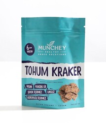 Munchey - Munchey Sade Tohum Kraker 40g