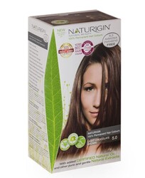 Naturigin - Naturigin Organik İçerikli Saç Boyası 5.0 Açık Çikolata Kahverengi