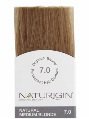 Naturigin Organik İçerikli Saç Boyası 7.0 Doğal Orta Sarı