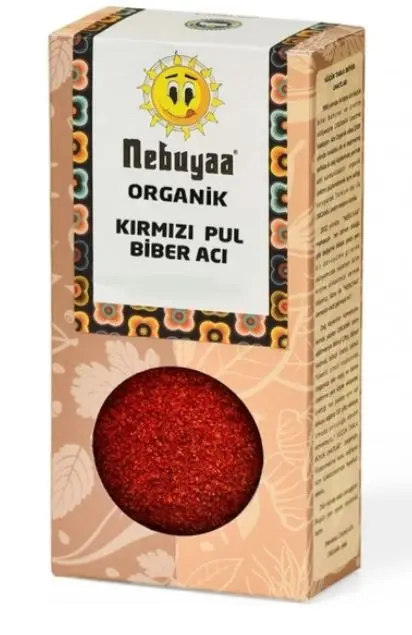 Nebuya - Nebuya Organik Kırmızı Pul Biber Acı 50g