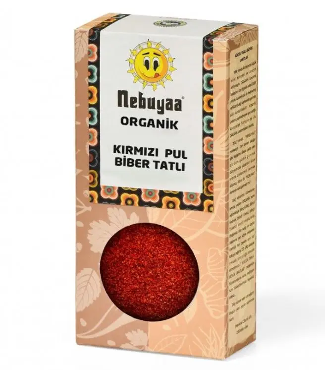 Nebuya - Nebuya Organik Kırmızı Pul Biber Tatlı 50g