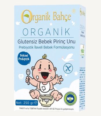 Organik Bahçe Organik Glutensiz Bebek Pirinç Unu 250g