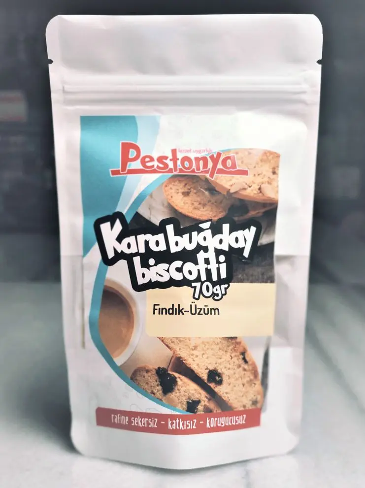 Pestonya - Pestonya Karabuğday Biscotti - Üzüm Fındık 70g