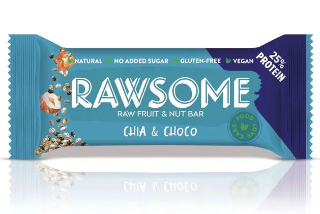 Rawsome - Rawsome Chialı Kakaolu Protein Bar 40g