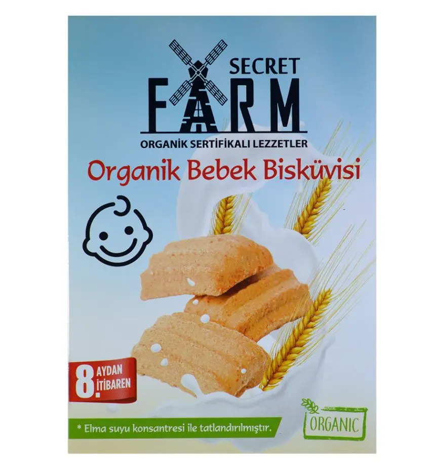 Secret Farm - Secret Farm Organik Bebek Biskuvisi 150g