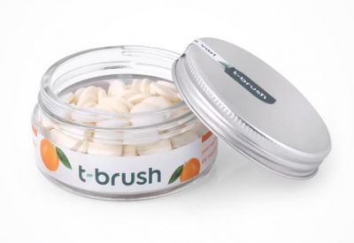 t-brush Portakal Aromalı Diş Macunu Tableti-Florürsüz