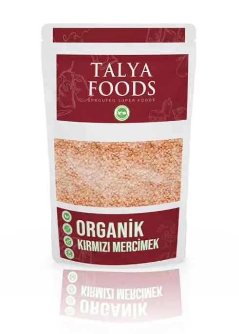 Talya Foods - Talya Foods Organik Kırmızı Mercimek 500g