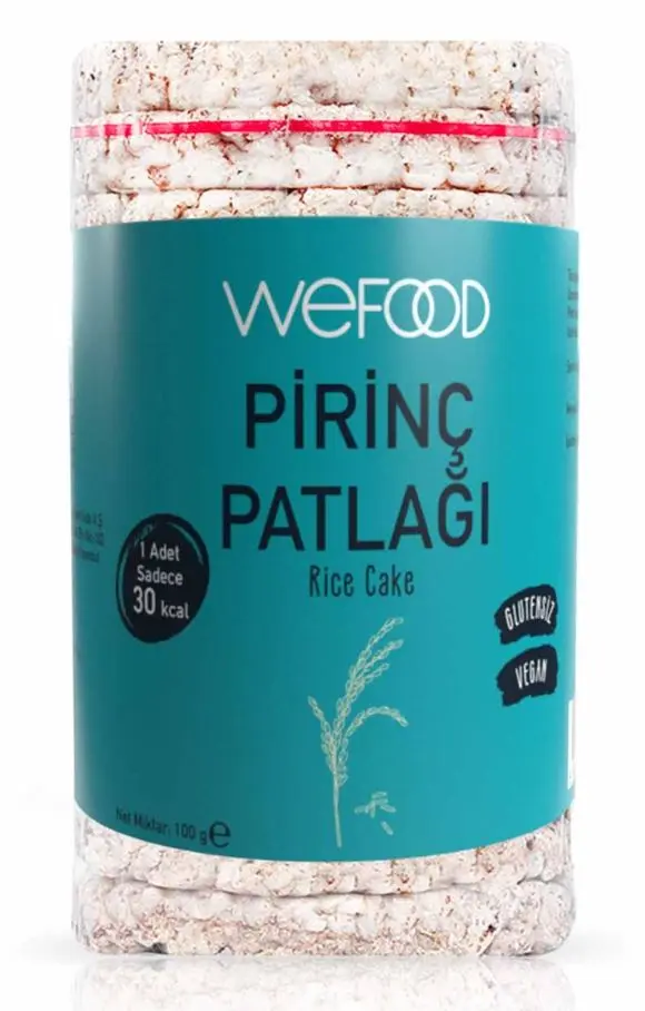 Wefood Glutensiz Pirinç Patlağı 100g