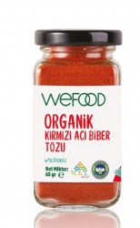Wefood - Wefood Organik Kırmızı Acı Biber Tozu 65g