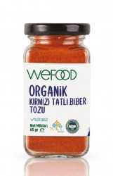 Wefood - Wefood Organik Kırmızı Tatlı Biber Tozu 65g
