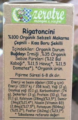 Zerotre Rigatoncini Organik Bal kabaklı Havuçlu Domatesli Penne Durum Buğdaylı